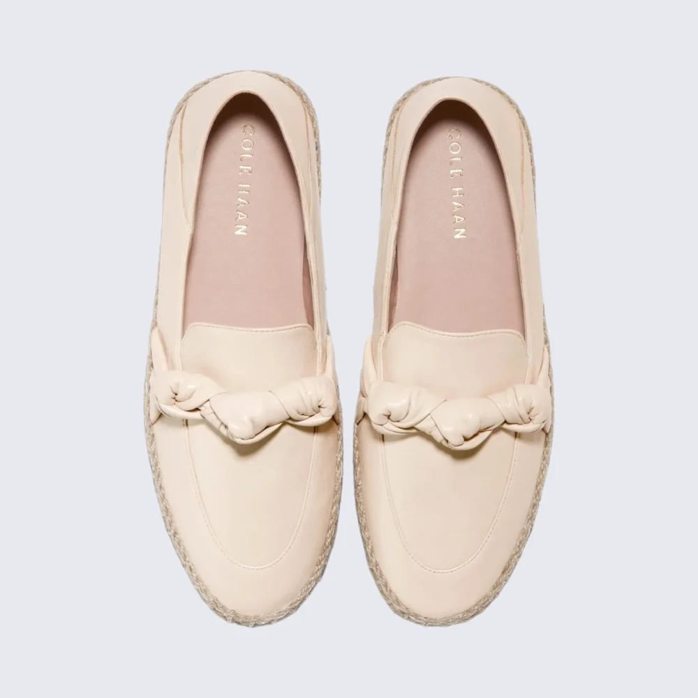 Womens Cole Haan Cloudfeel Knotted Espadrille, Angola Leather. W28160 - Picture 2 of 6